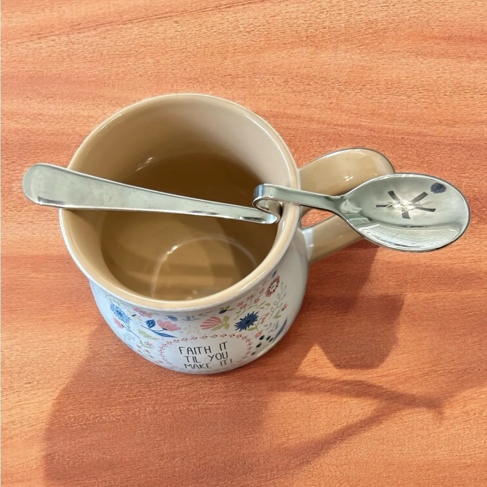 WINCO 18-8 stainless 6.25”HANGING CUP SPOON s-shape Coffee Tea teaspoon Set of 5